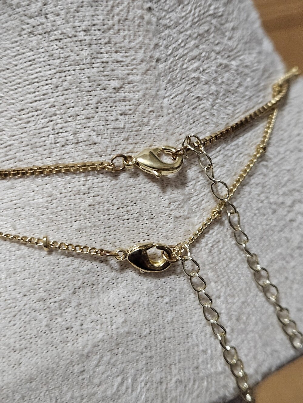 Gold Crystal Initial C Necklace Layering - Picture 5 of 6
